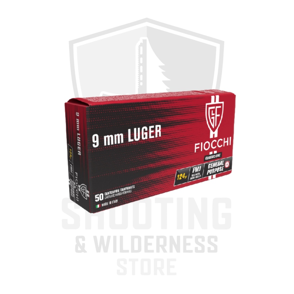 9x19mm/ 9mm Luger Fiocchi 50 Schuss