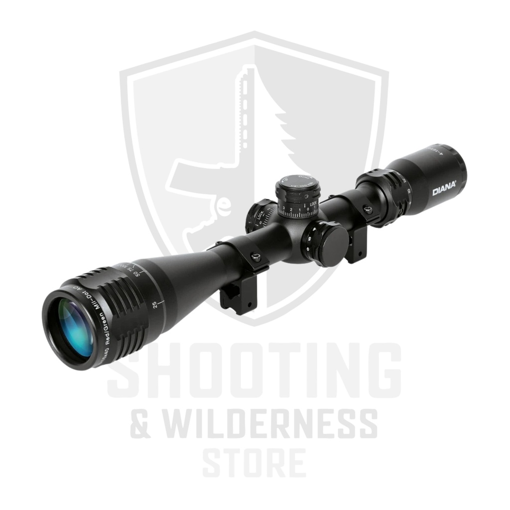 Diana Zielfernrohr 4-16x40 inkl. Montageringen